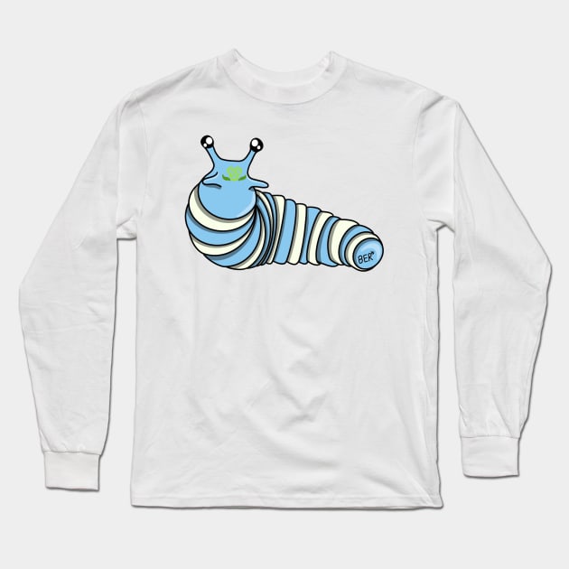 Achillean Pride Fidget Slug Long Sleeve T-Shirt by SentABearToSpace 